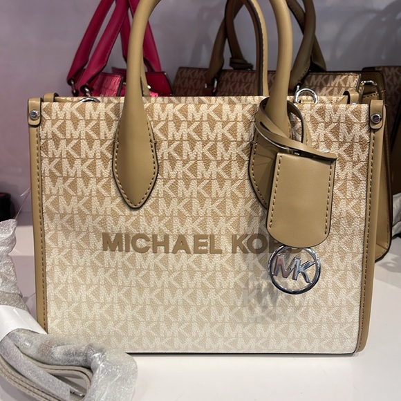 Michael Kors Mirella Small Ombré Signature Logo Crossbody Satchel Tote Shoulder - Picture 7 of 15